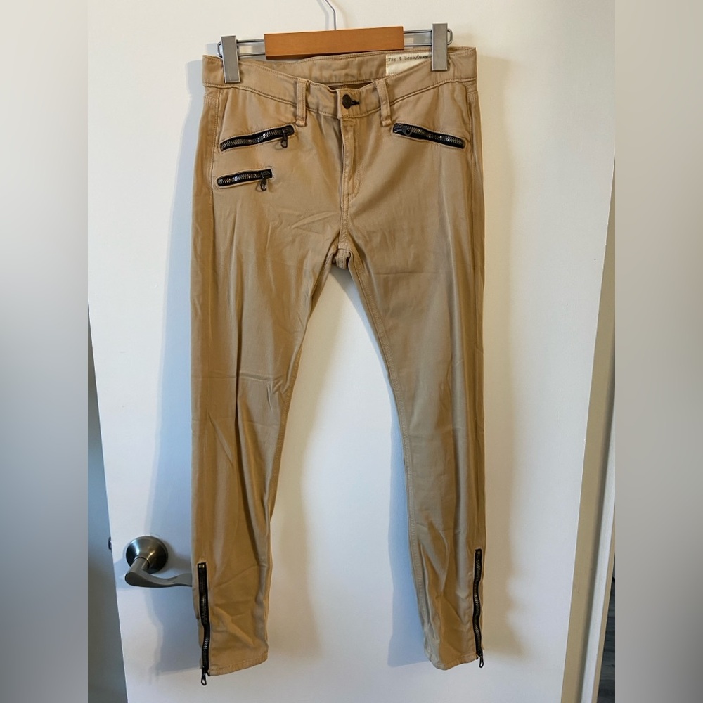 Rag & Bone Minimalist Soft Stretch Skinny Pants Khaki W1522O163IN Size 27 Modal